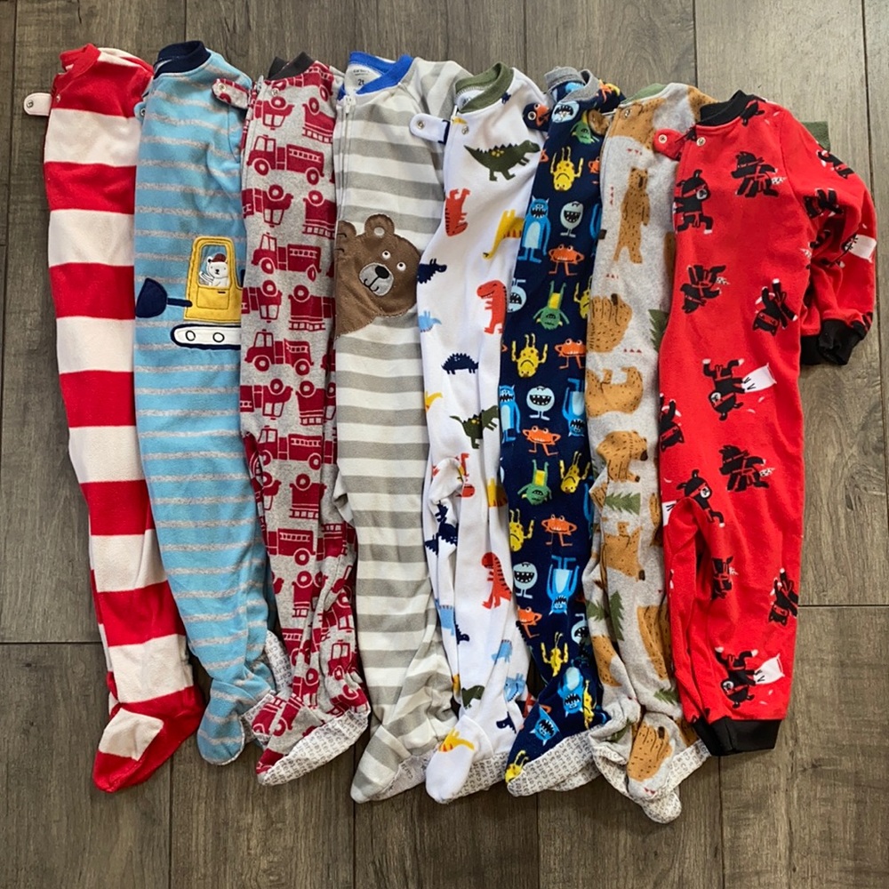 Toddler fleece one piece pyjamas